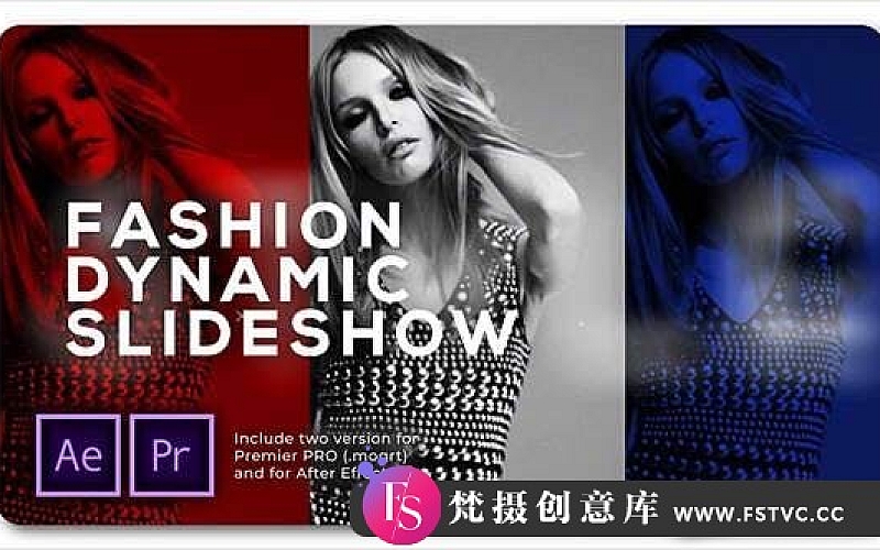 [Premiere预设]PR预设-时尚视频包装宣传片头PR模板 Slideshow Fashion Dynamic