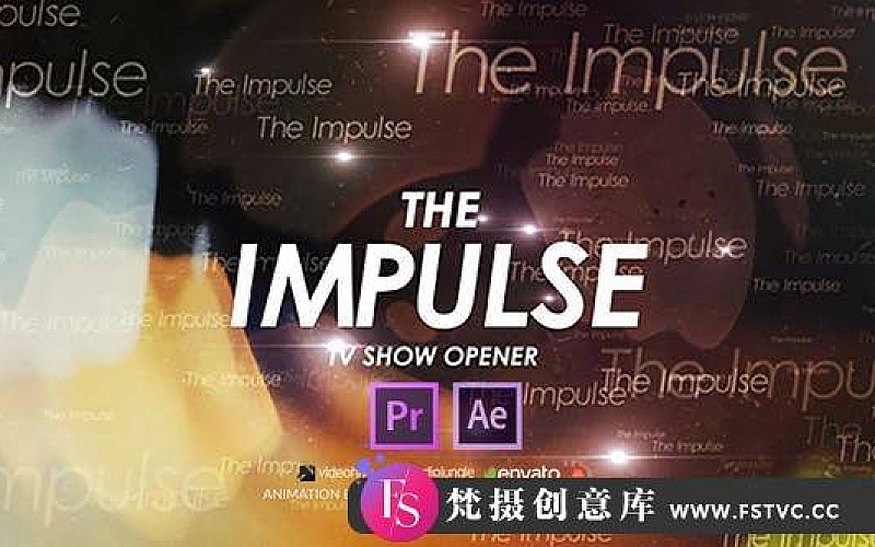 [Premiere预设]PR预设-文字介绍片头PR预设模板 The Impulse TV Show Opener