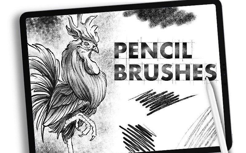 [Procreate笔刷]铅笔数字绘画Procreate笔刷#1